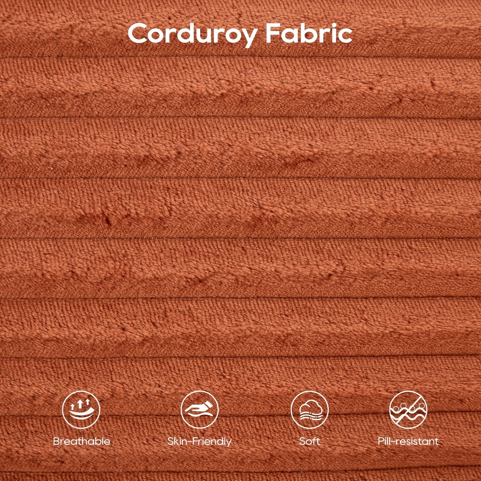 72" Loveseat Sofa Bed With Memory Foam & Steel Frame