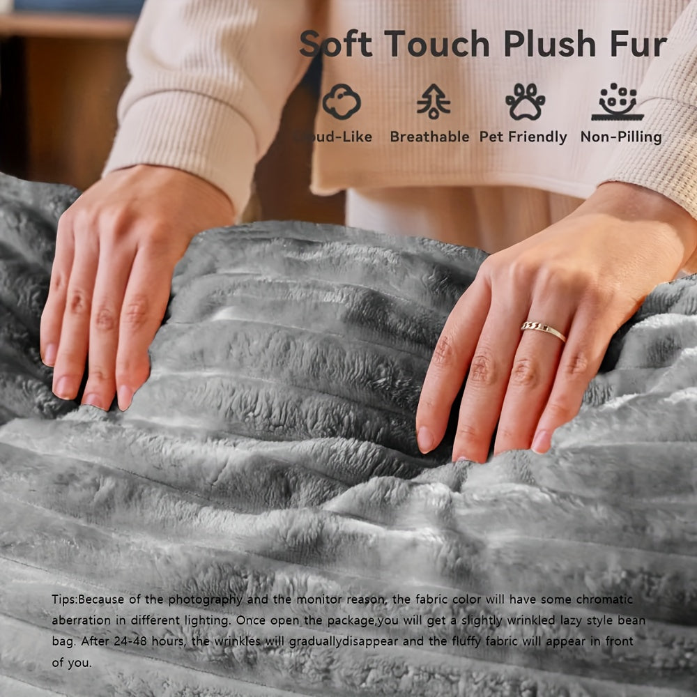 110.2" Living Room Sofa U-shaped Boneless Couch