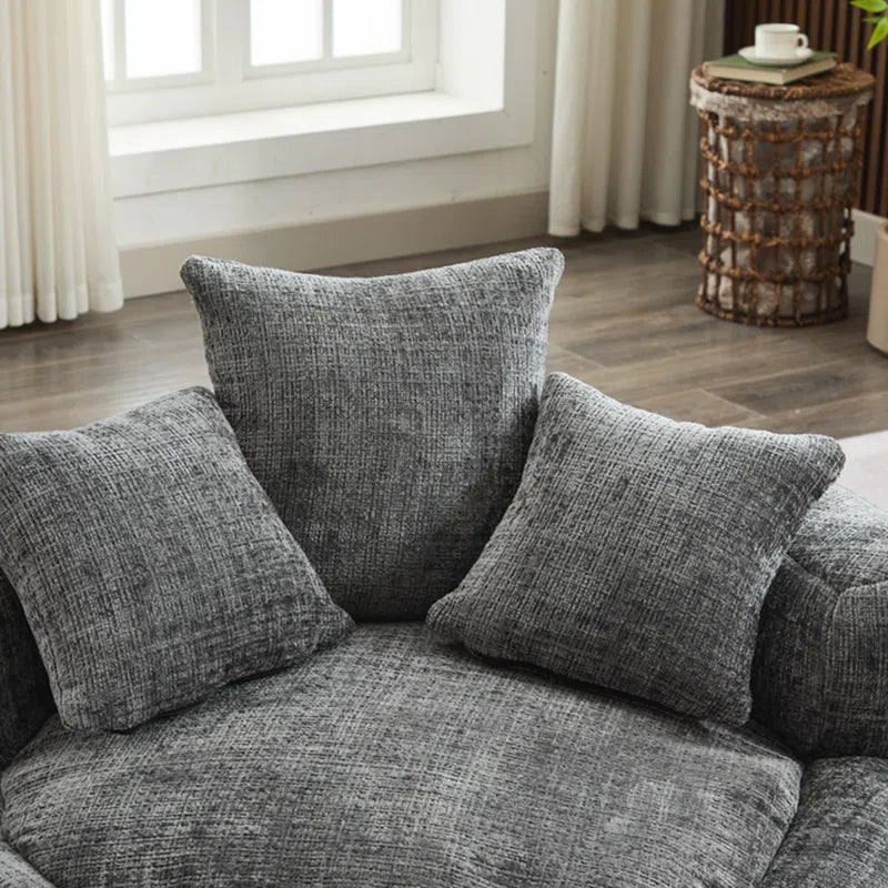 #Fabric Type_Gray Chenille