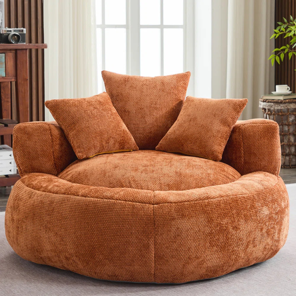 #Fabric Type_Orange Chenille