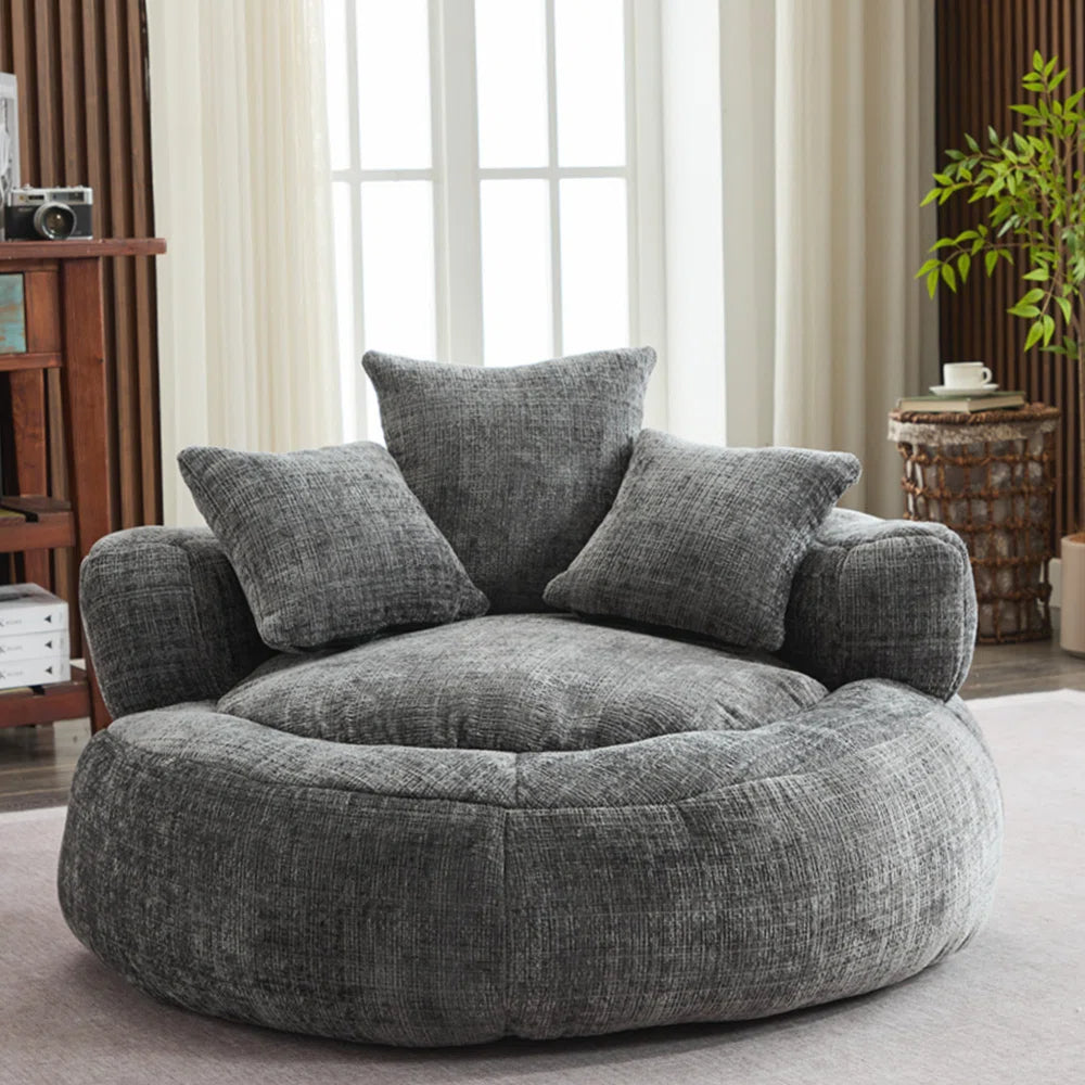 #Fabric Type_Gray Chenille