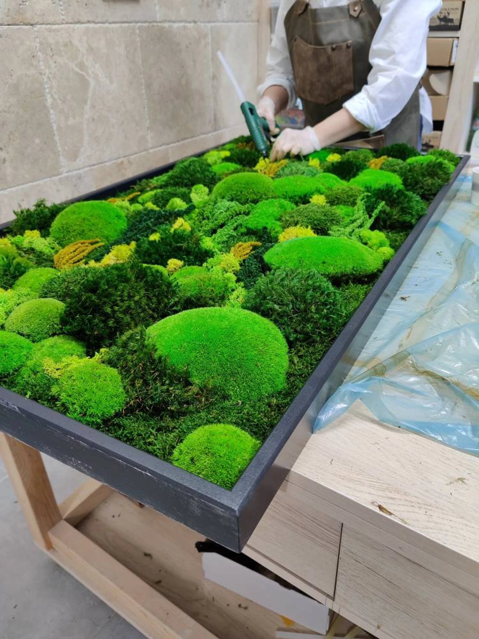 Eco-Friendly Moss Wall Art – Handmade Preserved Green Wall Decor