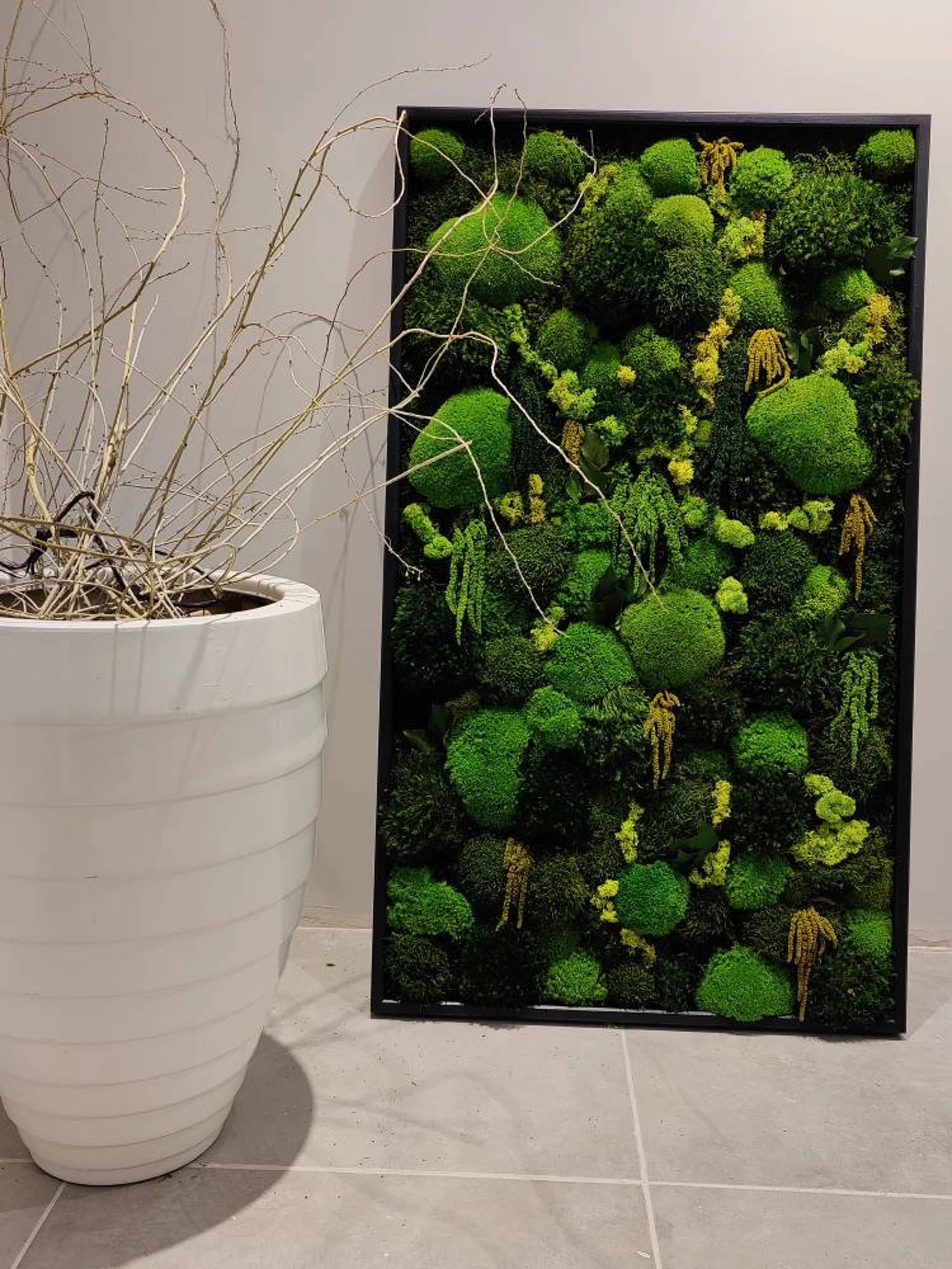 Eco-Friendly Moss Wall Art – Handmade Preserved Green Wall Decor