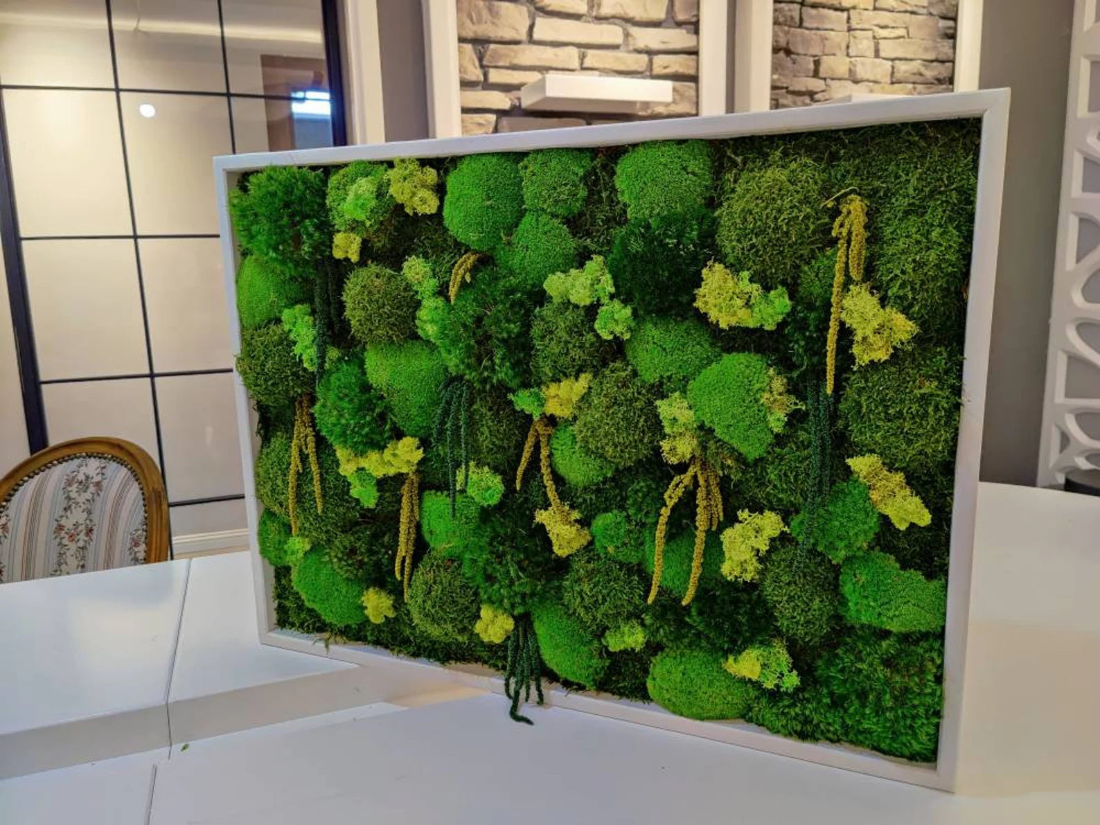Eco-Friendly Moss Wall Art – Handmade Preserved Green Wall Decor