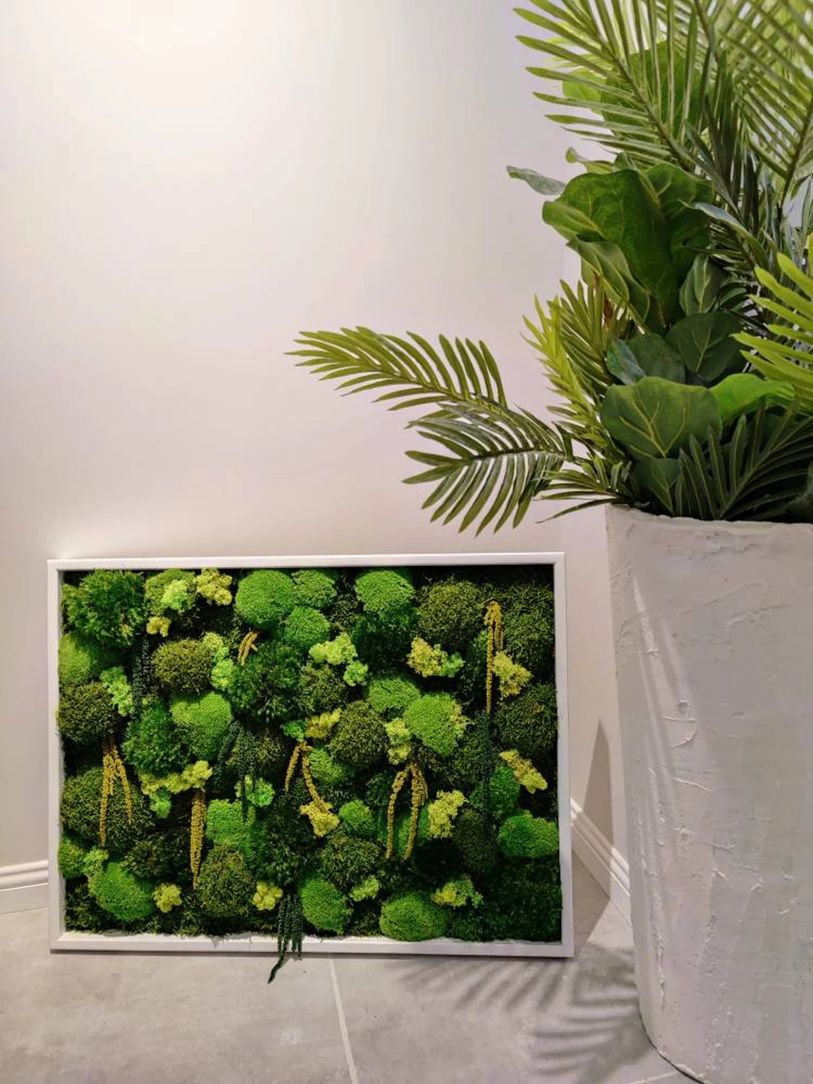Eco-Friendly Moss Wall Art – Handmade Preserved Green Wall Decor