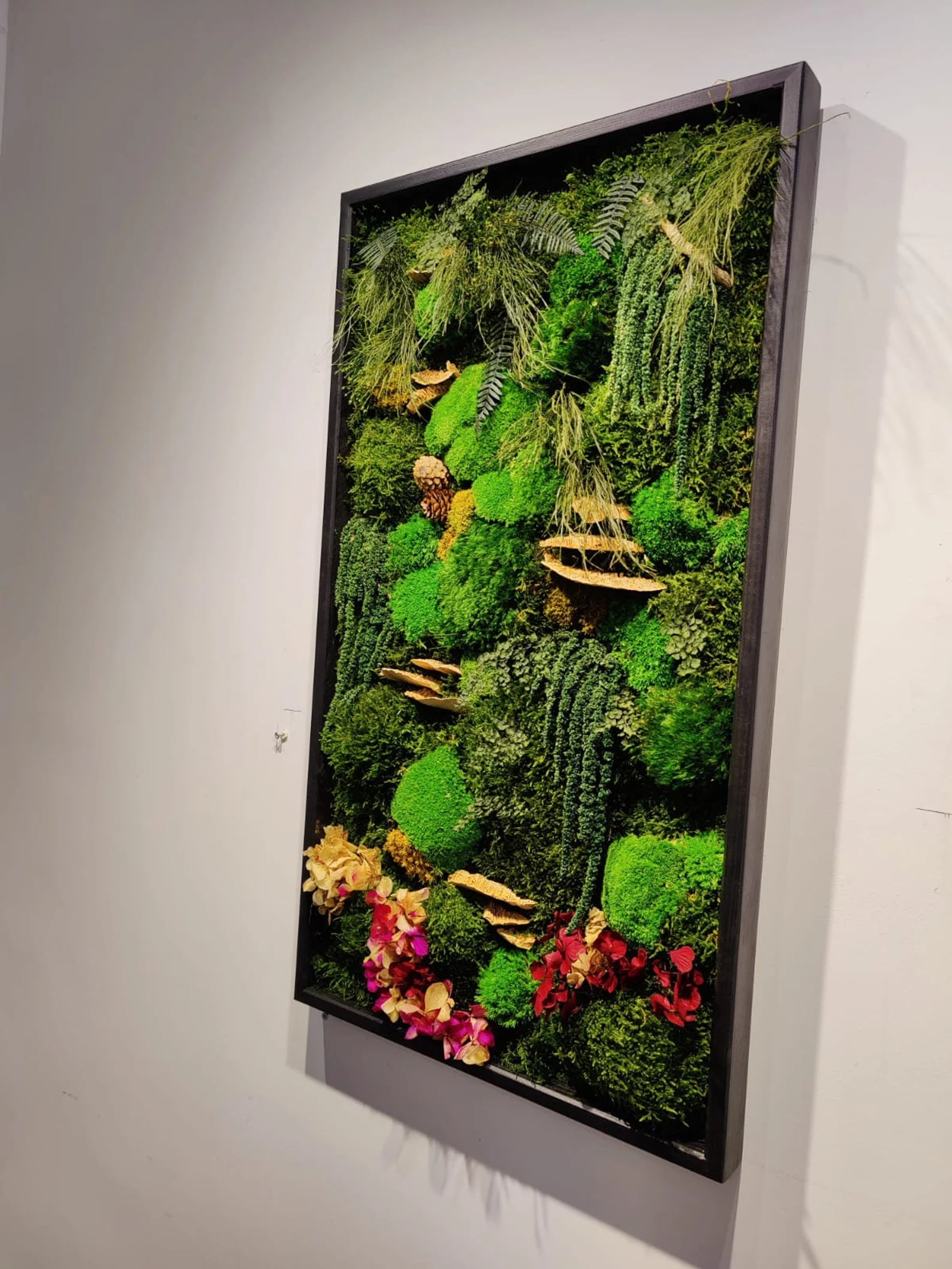 Preserved Moss Wall Art – Single to Six Sets, Eco-Friendly Green Home Decor