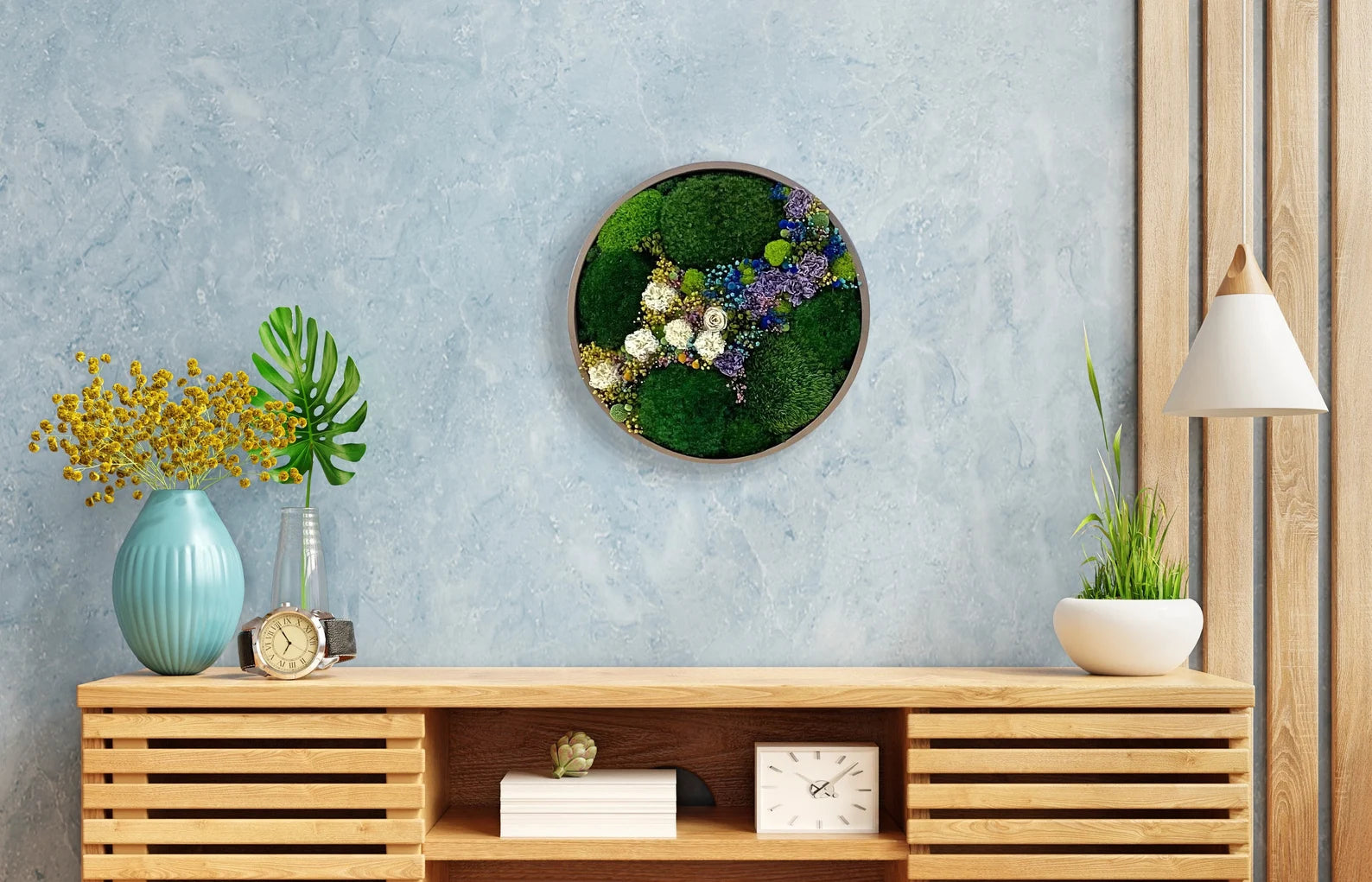 Moss Wall Art – Preserved Green Moss Decor | Modern Living Wall Design