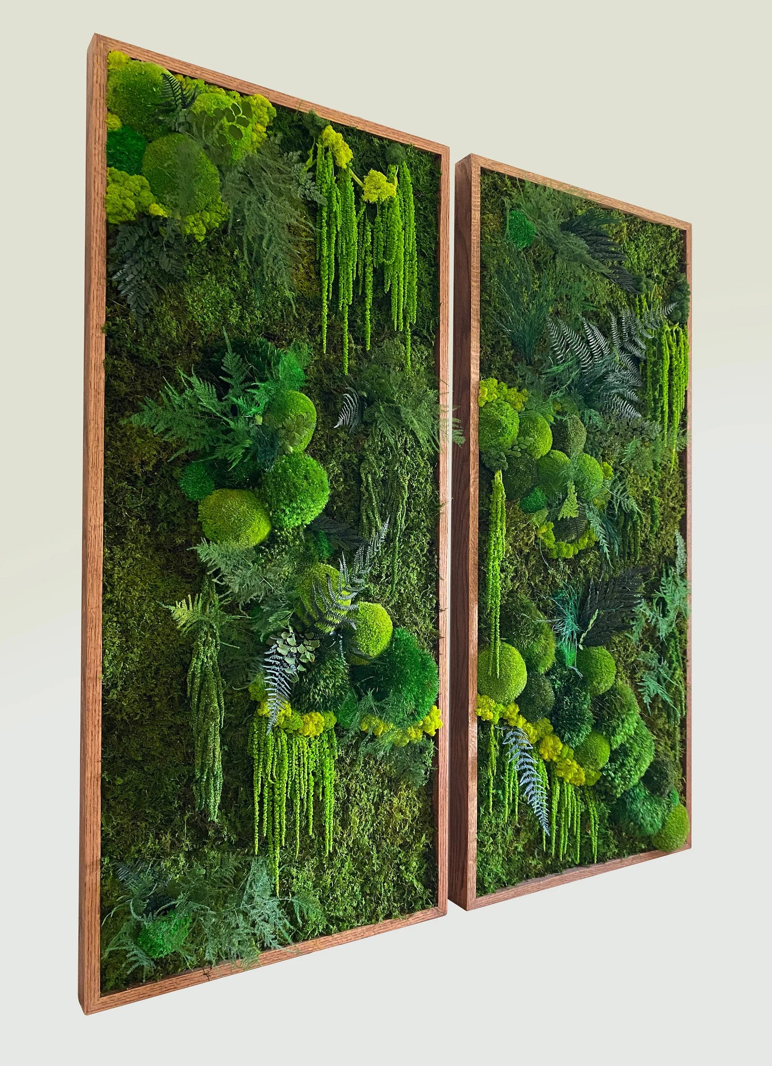 Moss Wall Art – Large Preserved Green Moss Panel, Modern Living Wall Plant Decor for Home or Office