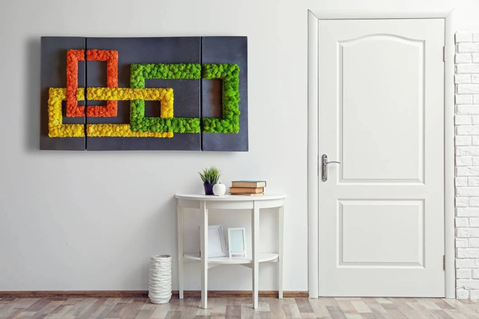 Moss Wall Art – Handmade Preserved Moss Frame | Nature Wall Decor & Green Biophilic Design