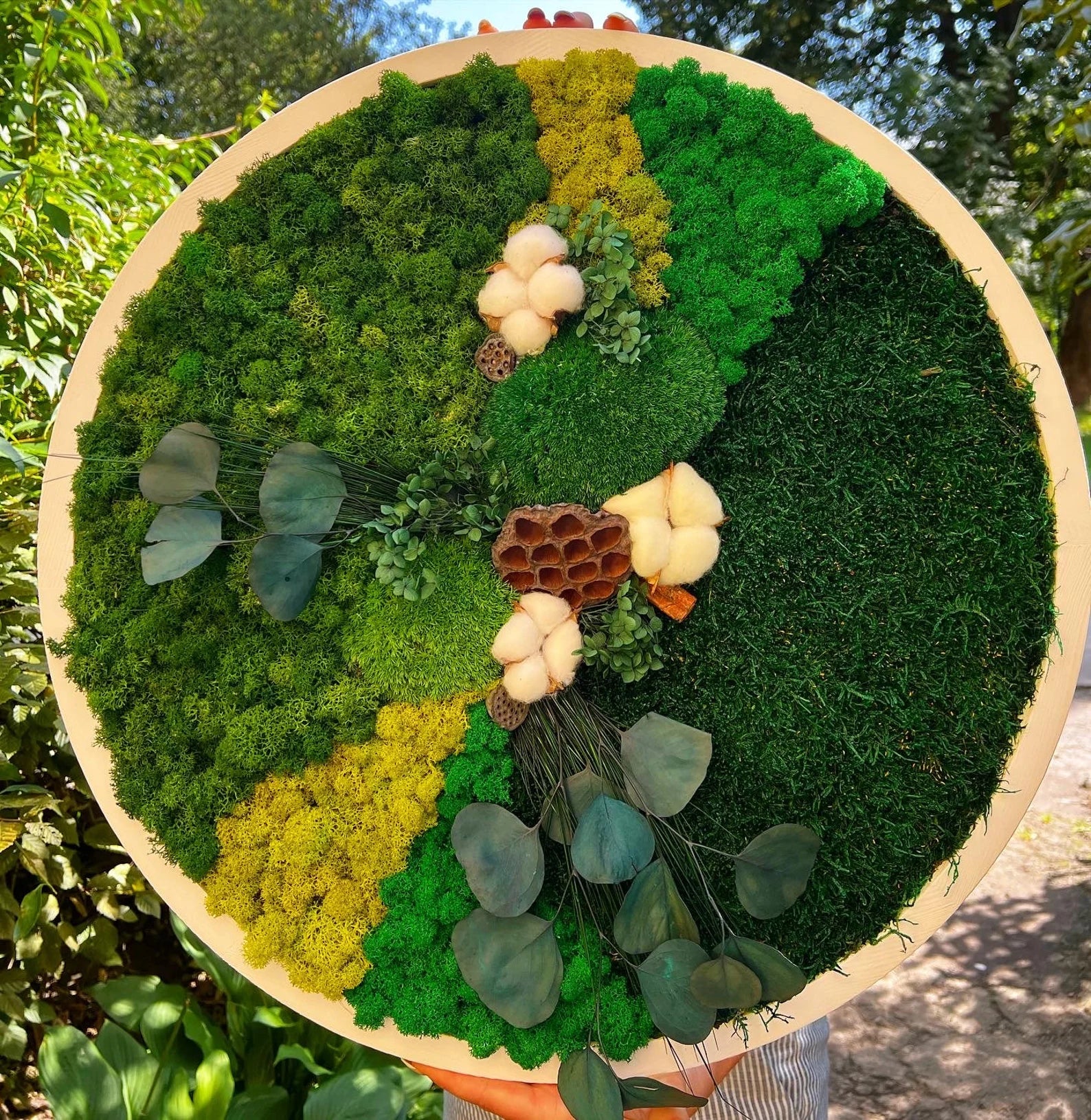 Moss Wall Art – Live & Preserved Framed Moss Wall Hanging | Living Wall Green Decor