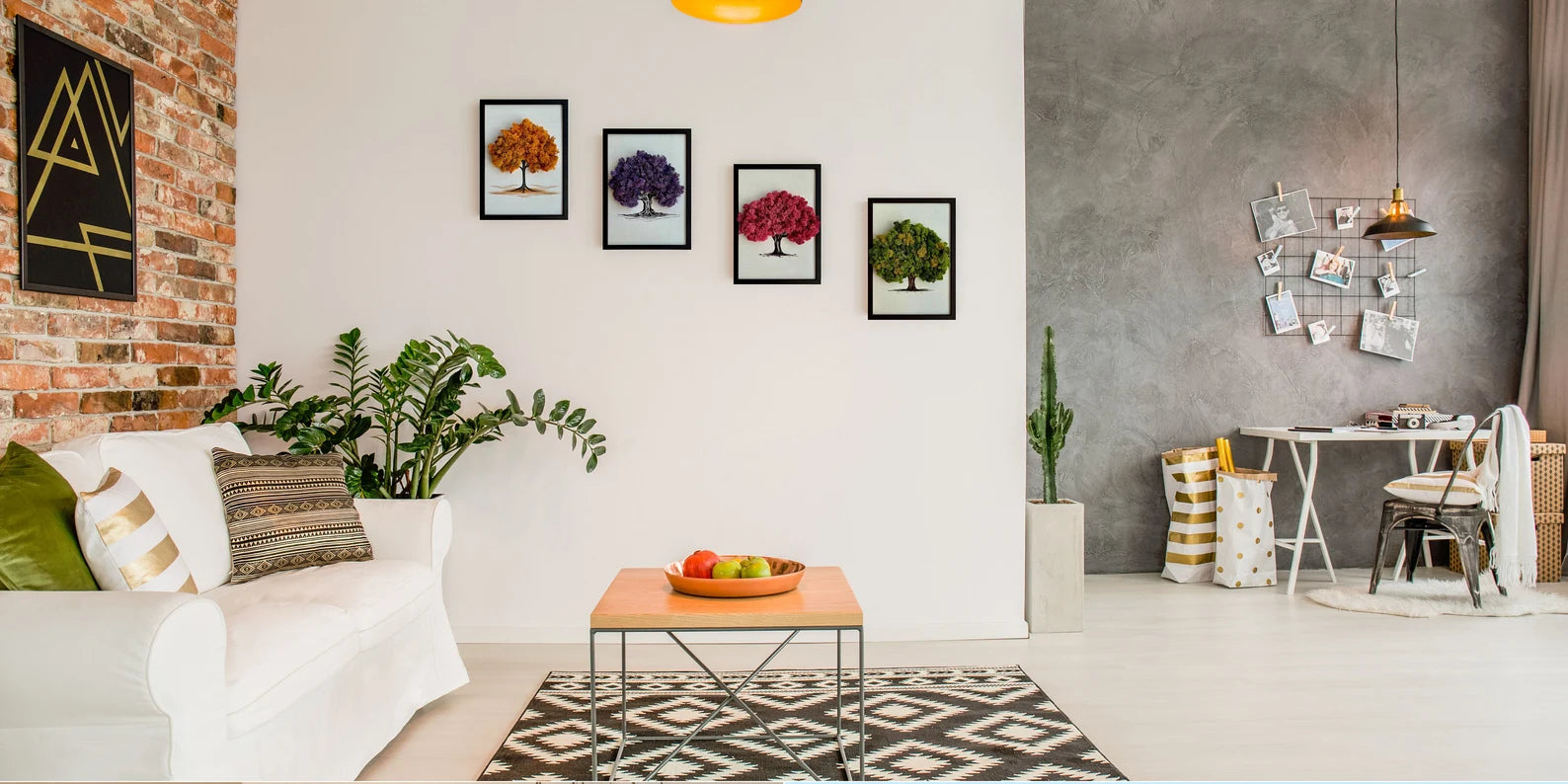 Preserved Moss Sakura Wall Art – Framed Reindeer Moss Picture, Unique Natural Home Décor Accent, Handmade Gift Idea, WDSLO