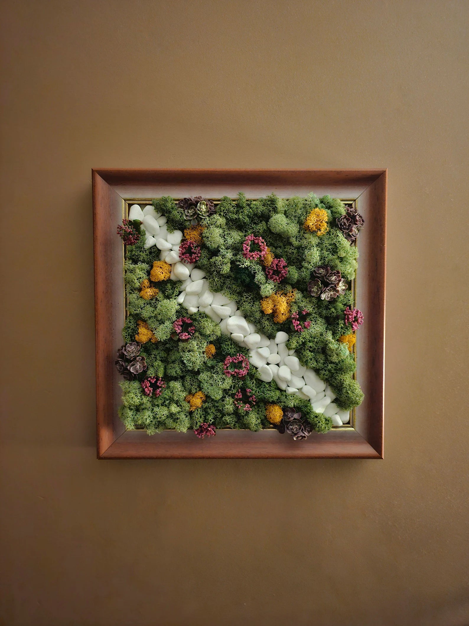 Moss Wall Decor – Handmade Preserved Moss Picture | No Care Green Living Wall