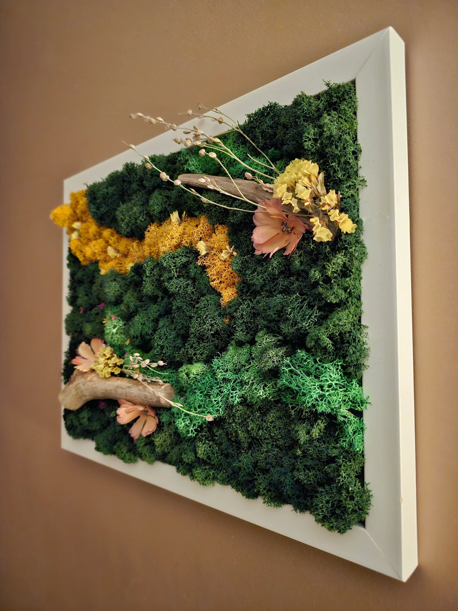 Preserved Moss Wall Art – Framed Moss Decor | No Maintenance “Living” Moss Wall Picture | Forest Valley Design