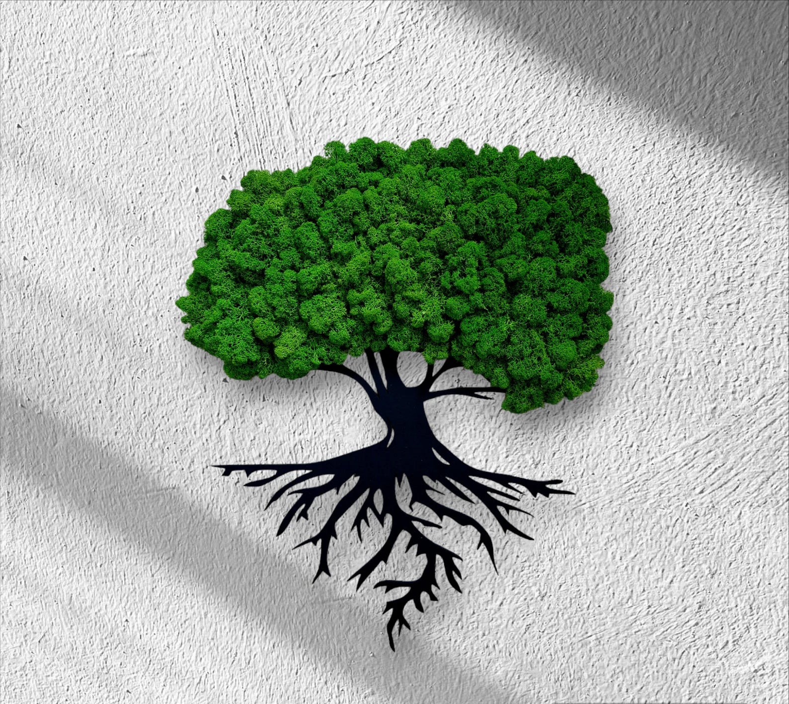 Tree of Life Wall Art – Reindeer Moss & Dried Plants, Nature Home Decor