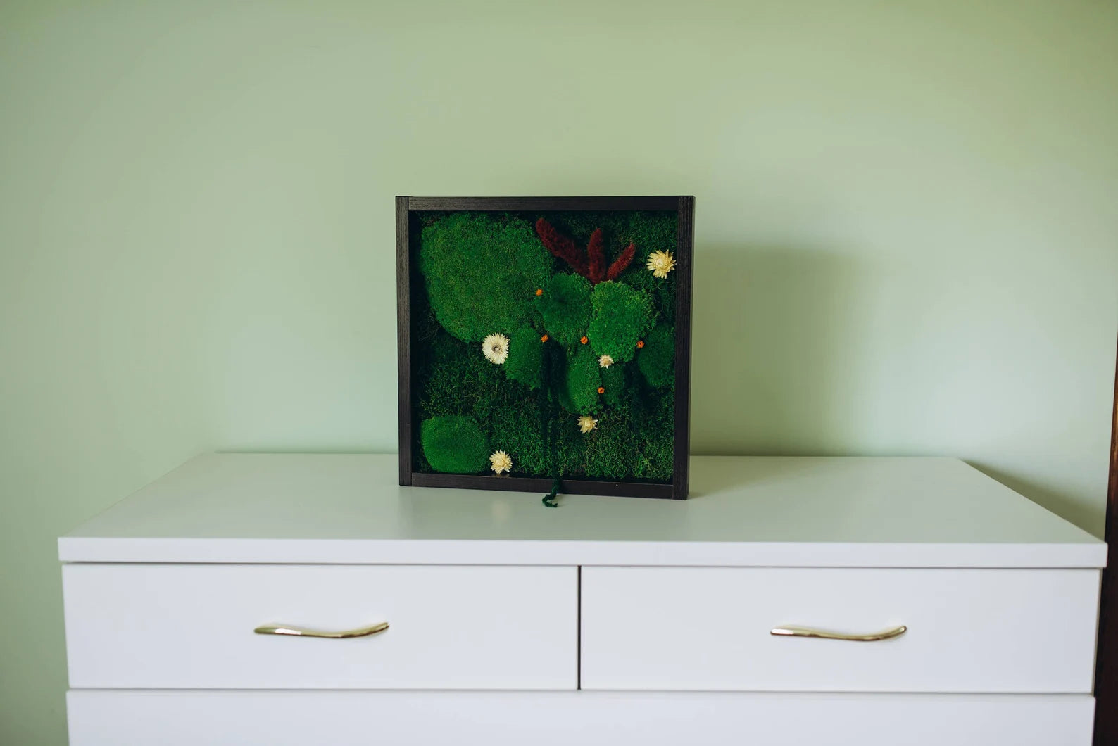 Unique Vertical Moss Wall Art – Eco-Friendly Green Home Accent