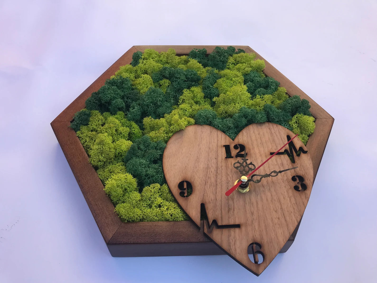 Handmade Olive Wood Wall Clock – Rustic Wooden Wall Clock for Office or Home | Unique Nature-Inspired Gift