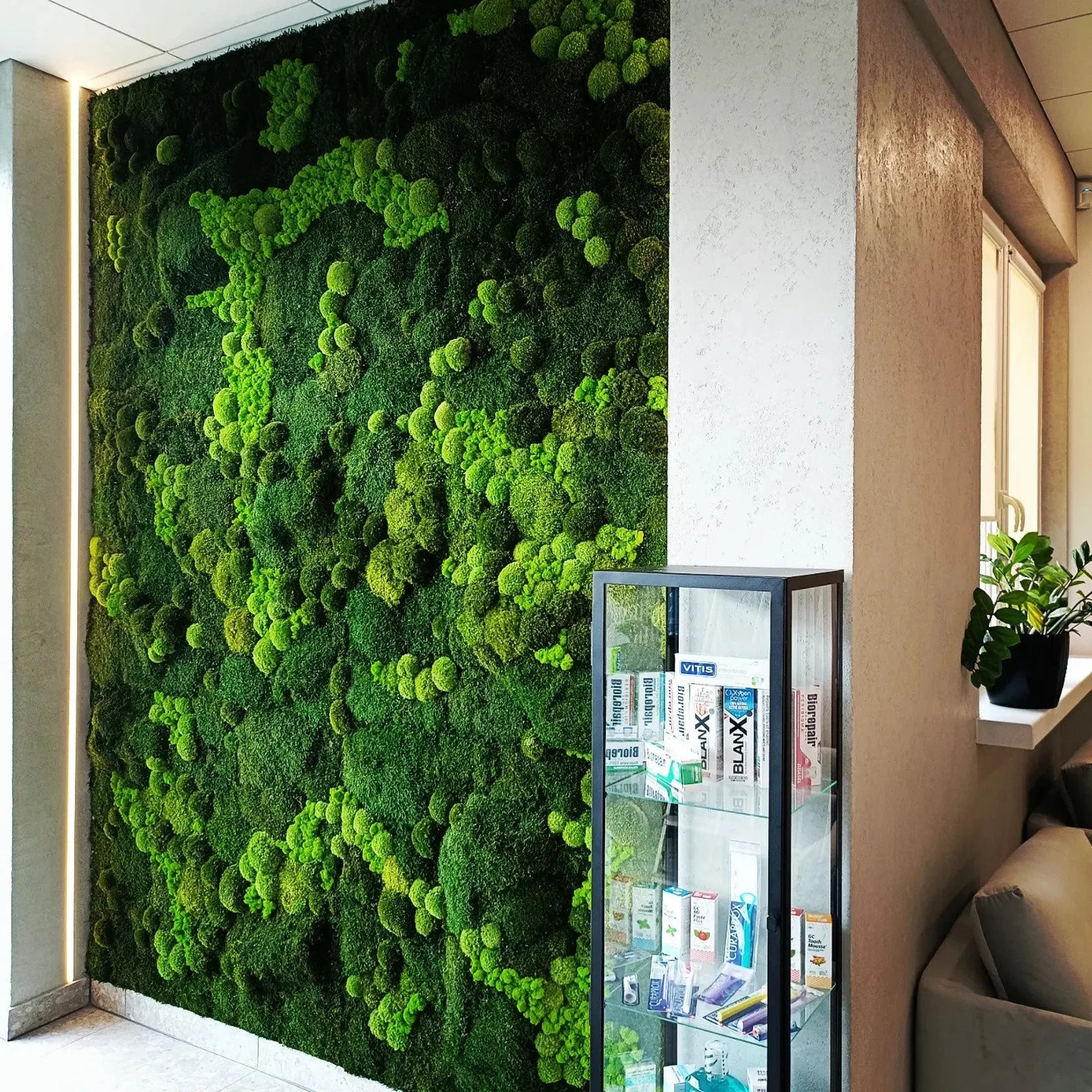Large Moss Wall Art – 50x100 cm Living Green Wall Decor