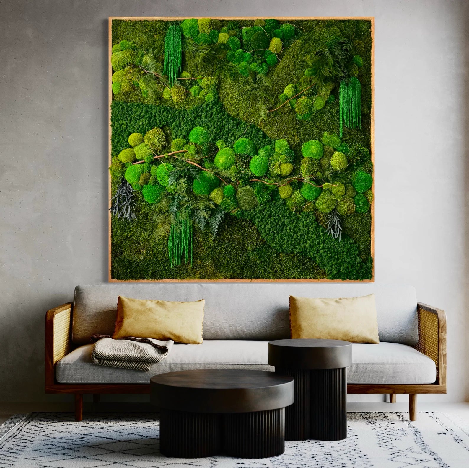 Moss Wall Art – Preserved Moss Living Wall & Plant Wall Decor
