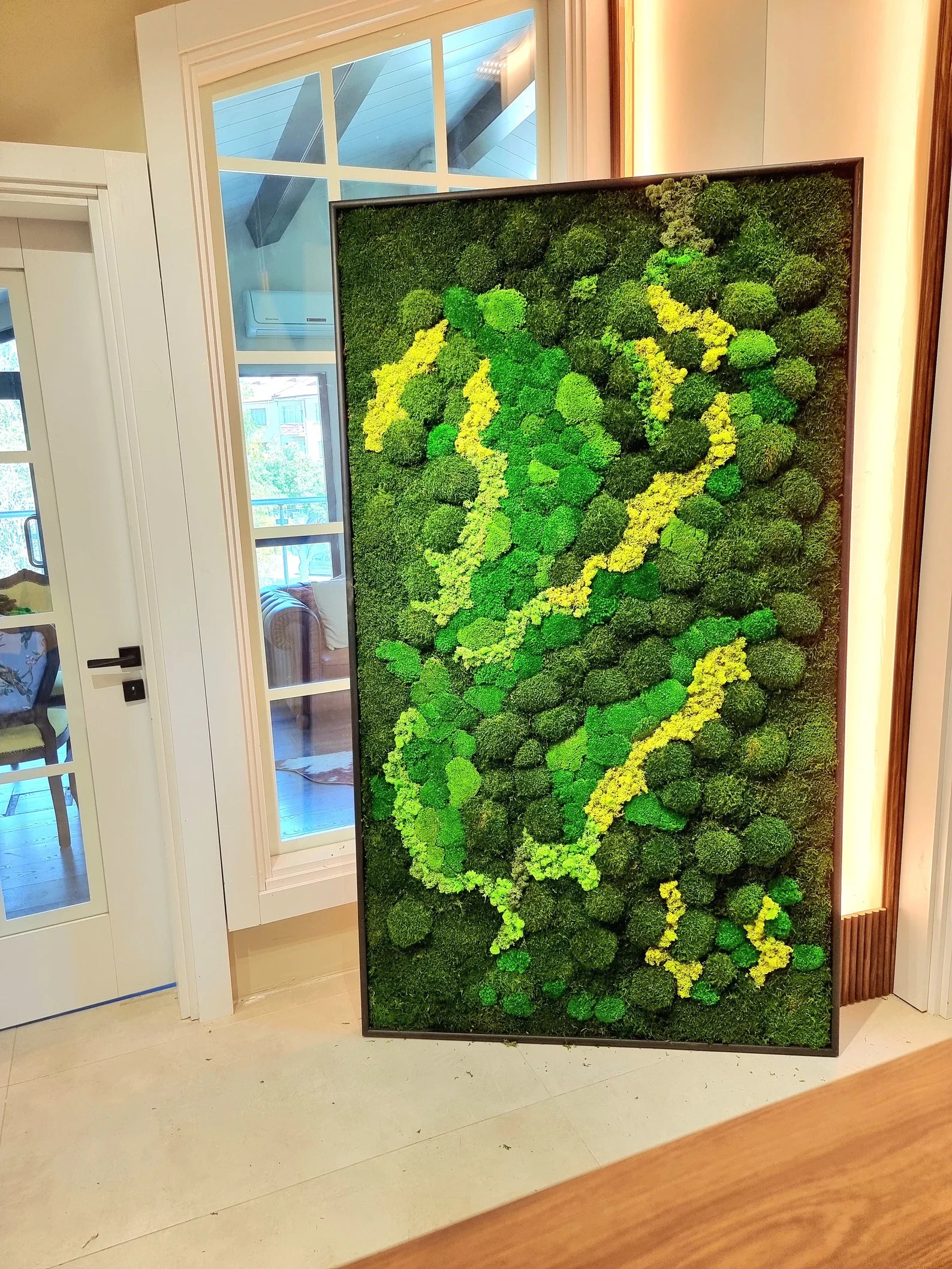 Preserved Moss Wall Art – Eco-Friendly Botanical Decor | Vertical Garden Frame for Home & Office