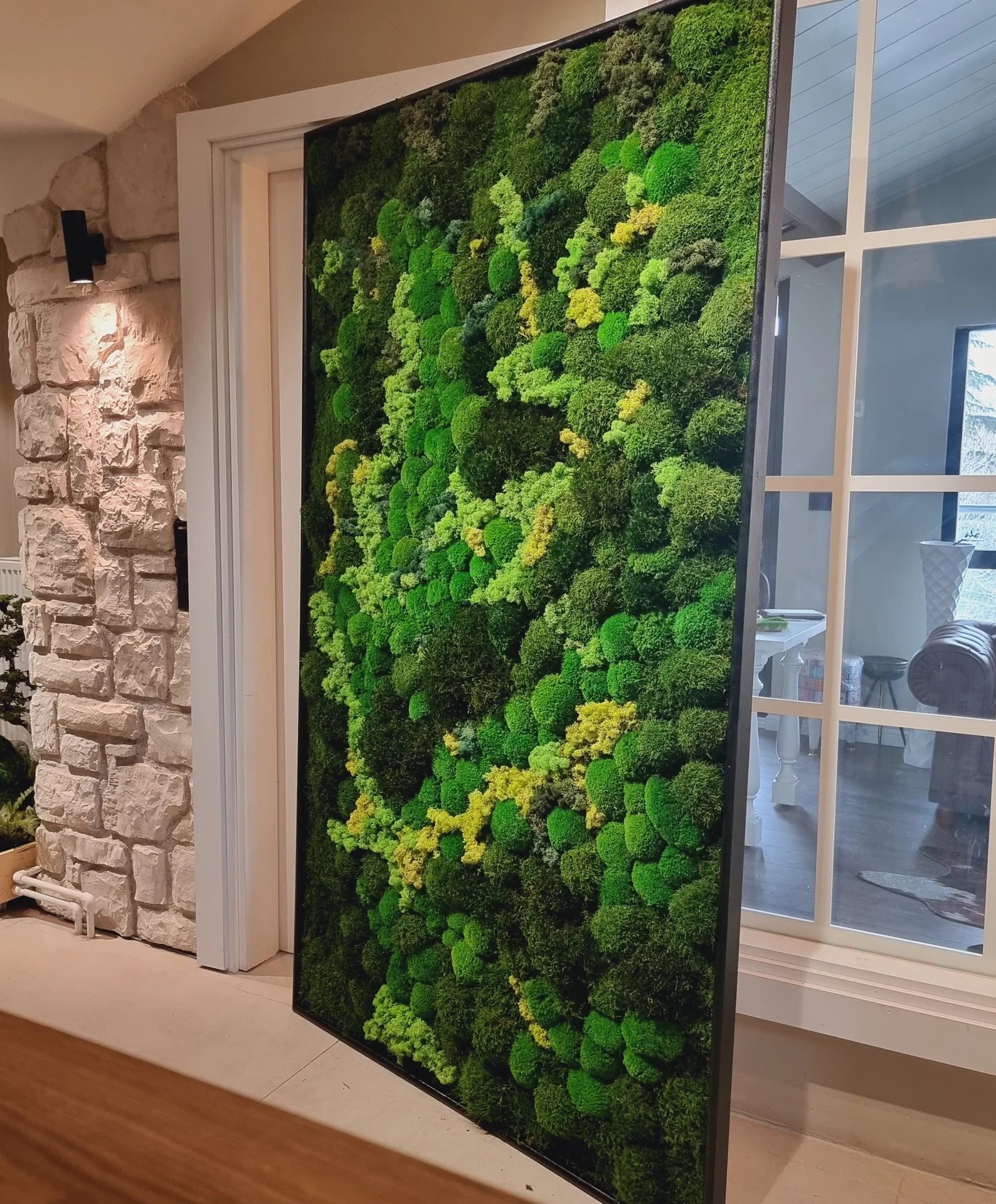 Preserved Moss Wall Art – Eco-Friendly Botanical Decor | Vertical Garden Frame for Home & Office