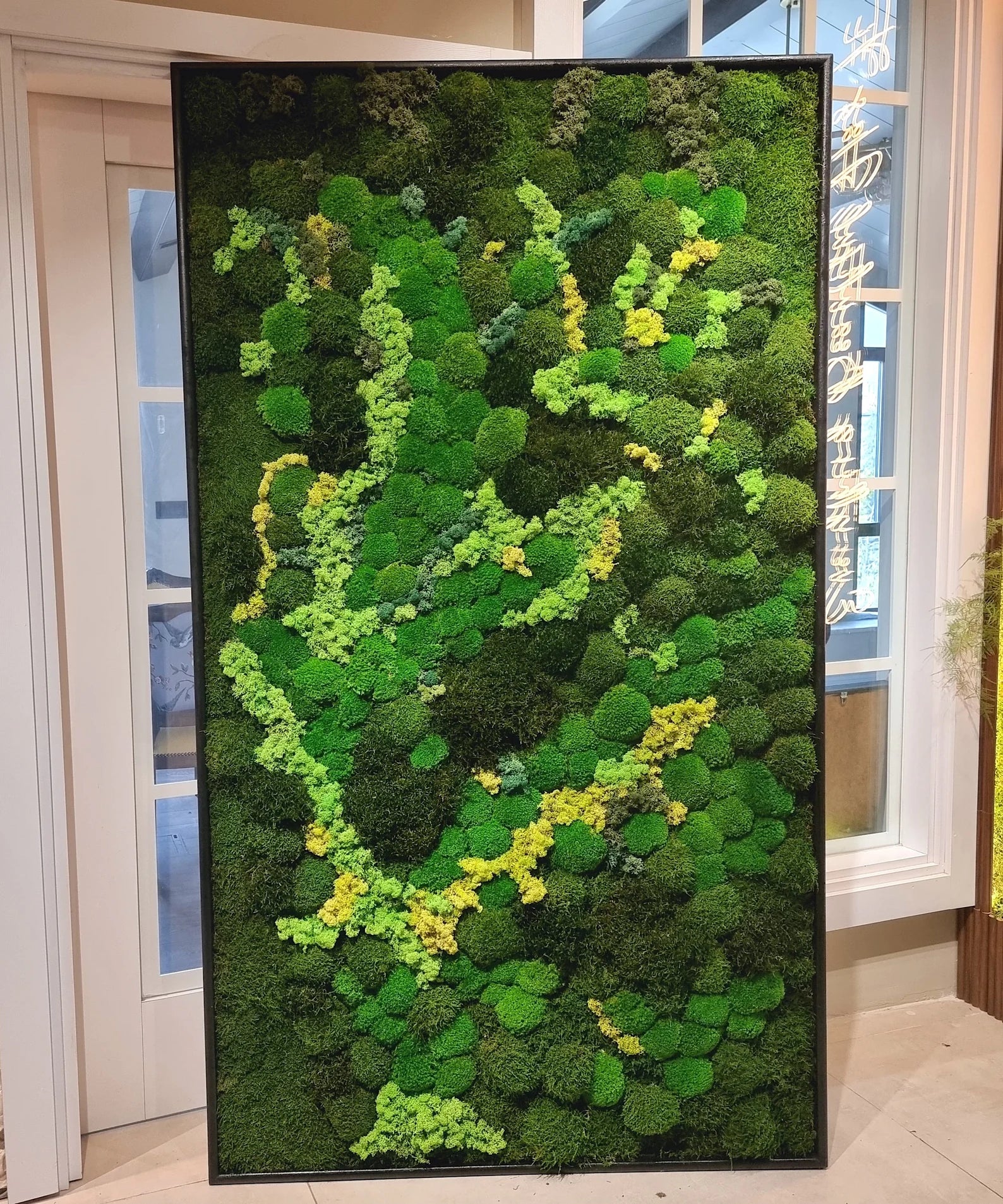 Preserved Moss Wall Art – Eco-Friendly Botanical Decor | Vertical Garden Frame for Home & Office