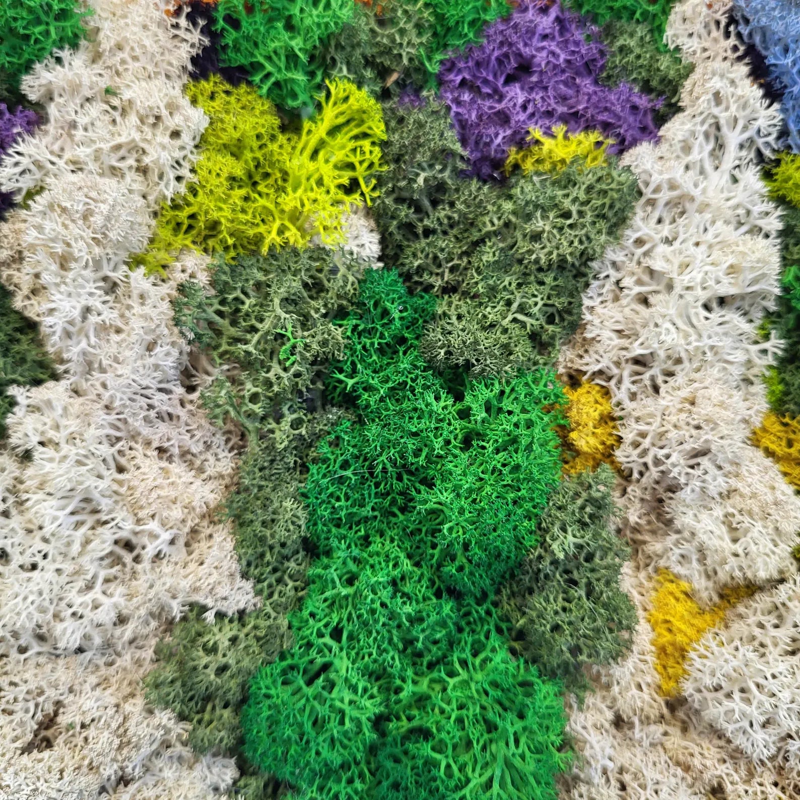 Eco Moss Painting | Handmade Mountain Landscape Wall Hanging