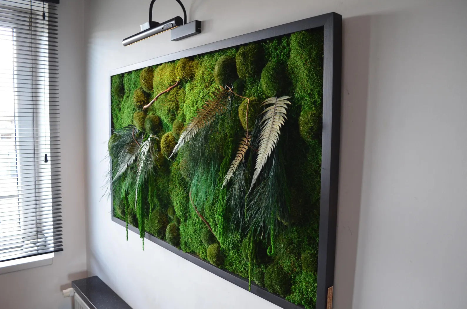 Botanic LED Moss Wall Art – Maintenance-Free Preserved Moss Décor, Living Forest Design, Perfect Christmas Gift