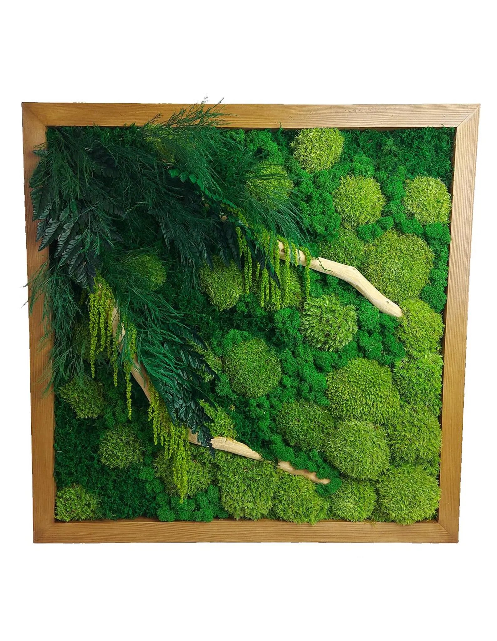Preserved Moss Wall Art – Natural Green Wall Decor Panel