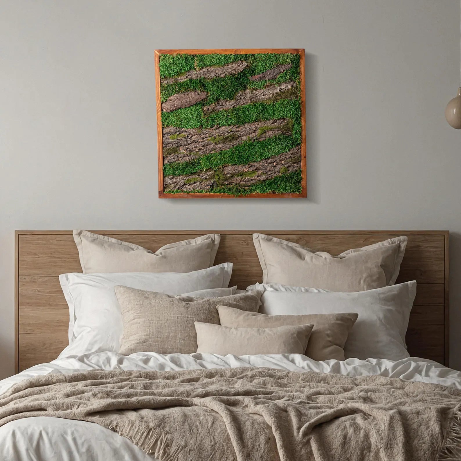 Tree Wall Design – Wooden Frame Moss Wall Art & Botanical Home Decor