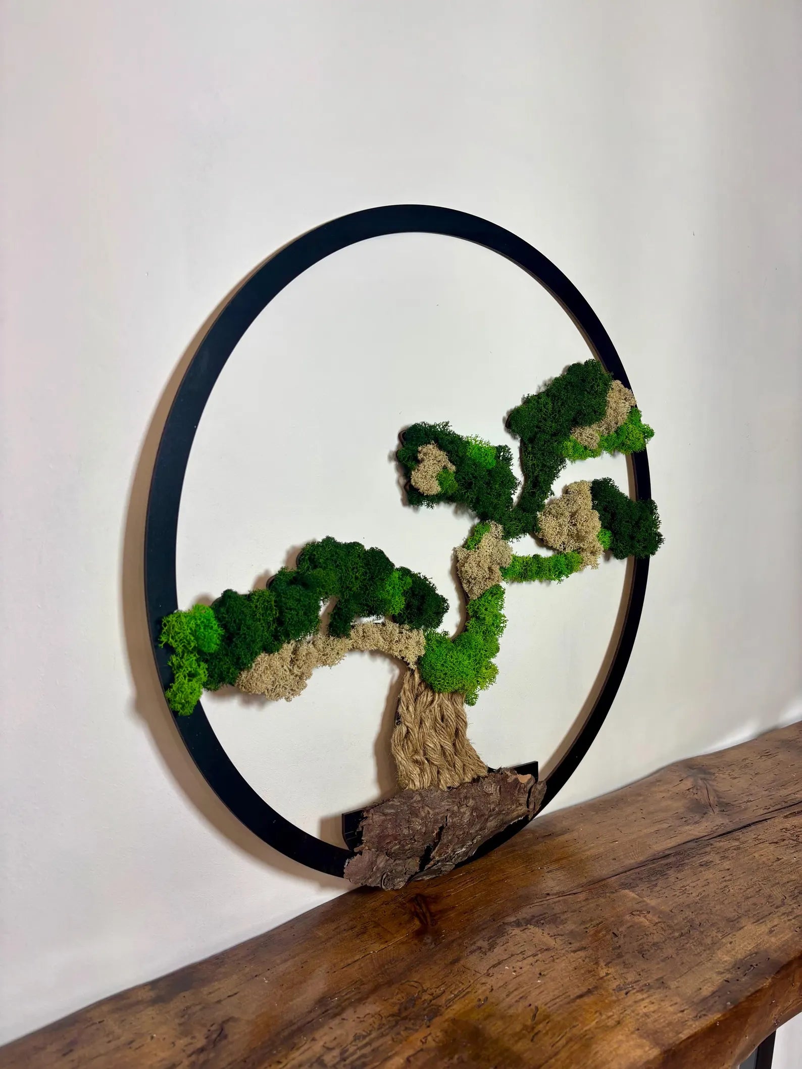 Handmade Moss Bonsai Tree – Natural Zen Wall Decor