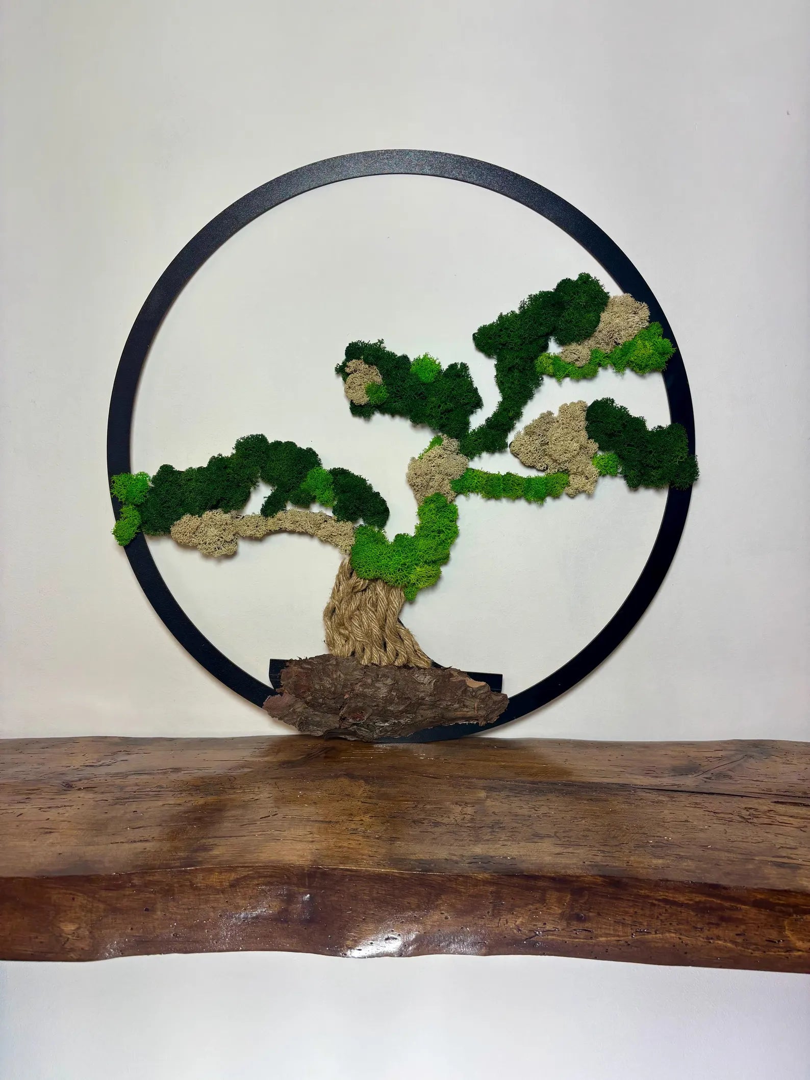 Handmade Moss Bonsai Tree – Natural Zen Wall Decor