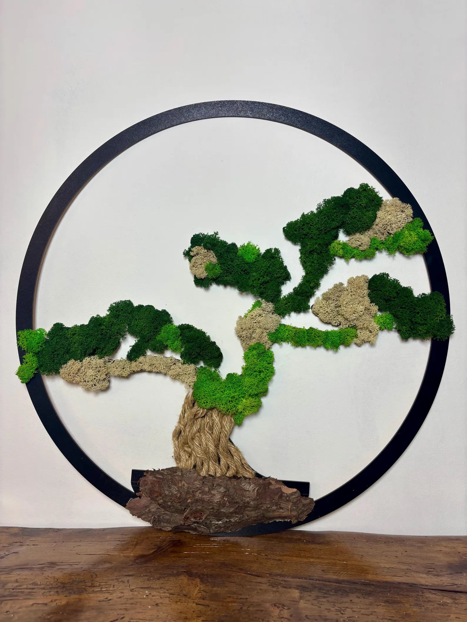 Handmade Moss Bonsai Tree – Natural Zen Wall Decor