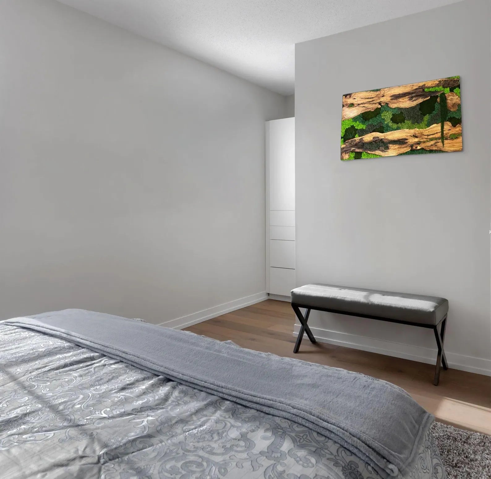 Moss Wall Decor – Wood & Preserved Moss Wall Art for Home or Office