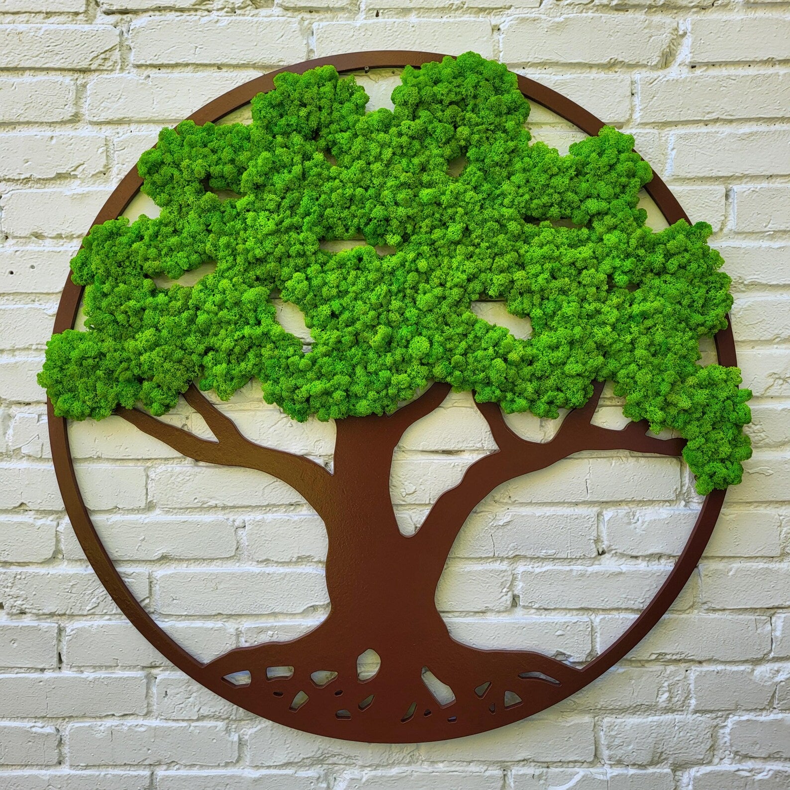 Tree of Life Moss Wall Art – Autumn Fall Colors Home Decor Gift
