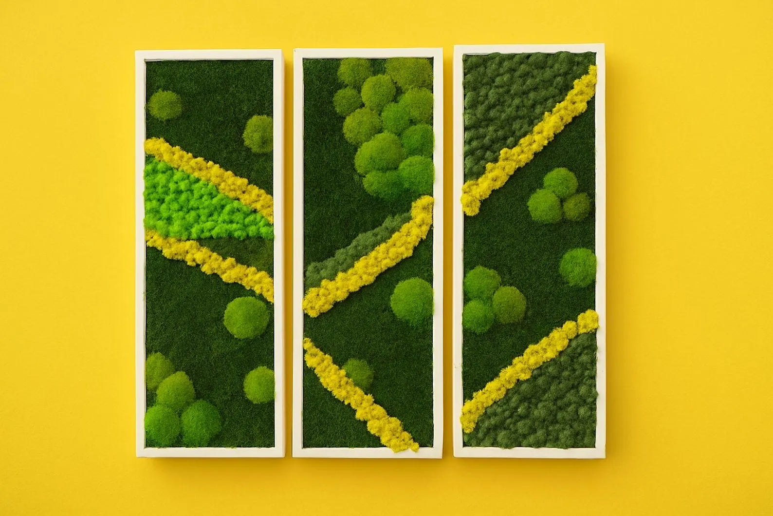 Natural Preserved Moss Wall Art – Green Office & Workplace Decor