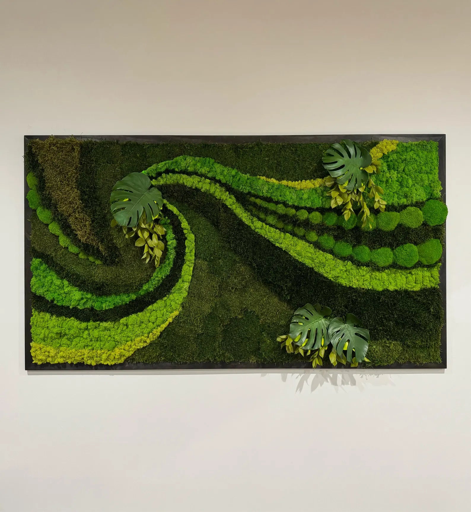 Moss Wall Art – Handmade Preserved Moss Frame | Unique Green Accent Home Decor