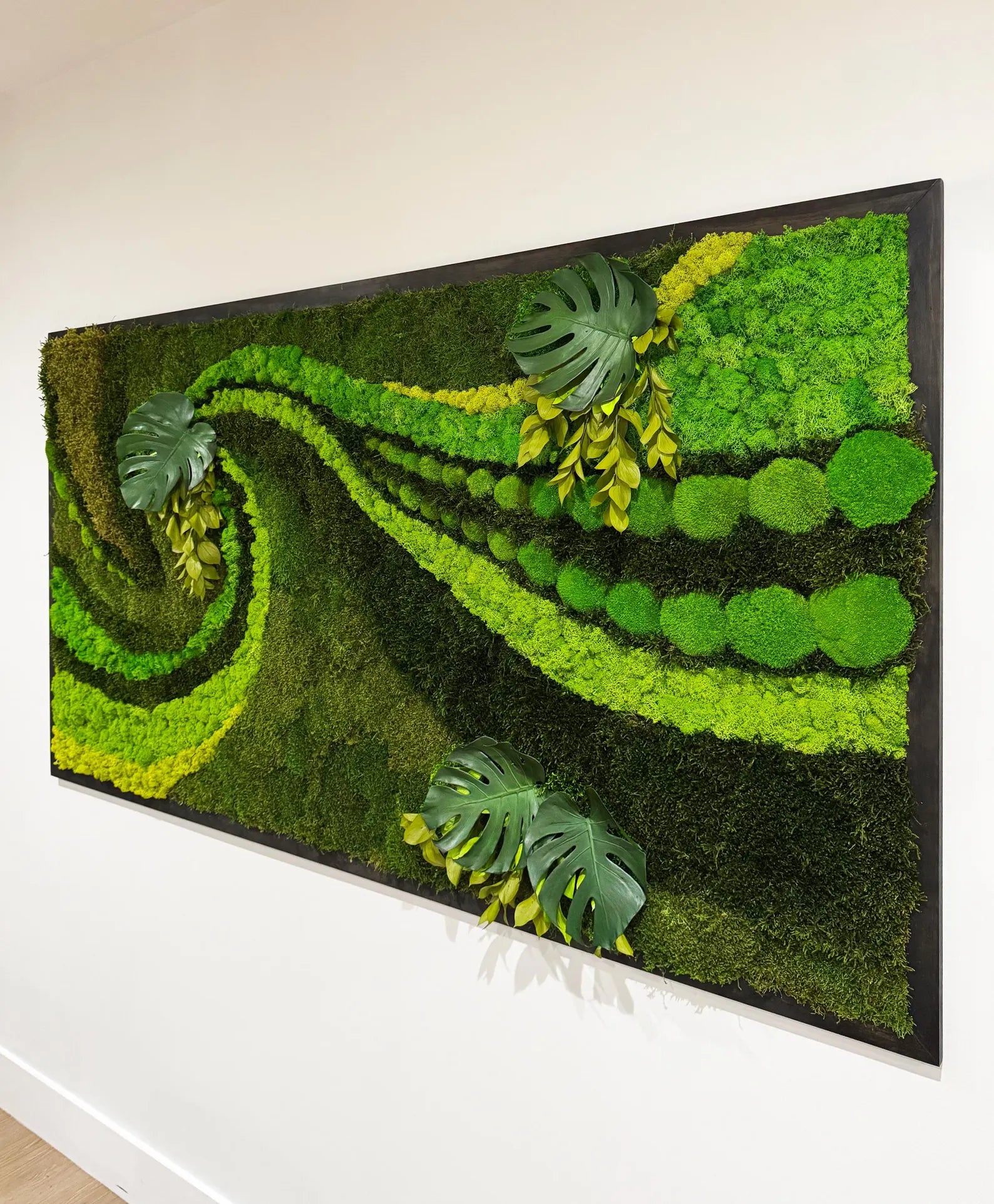 Moss Wall Art – Handmade Preserved Moss Frame | Unique Green Accent Home Decor