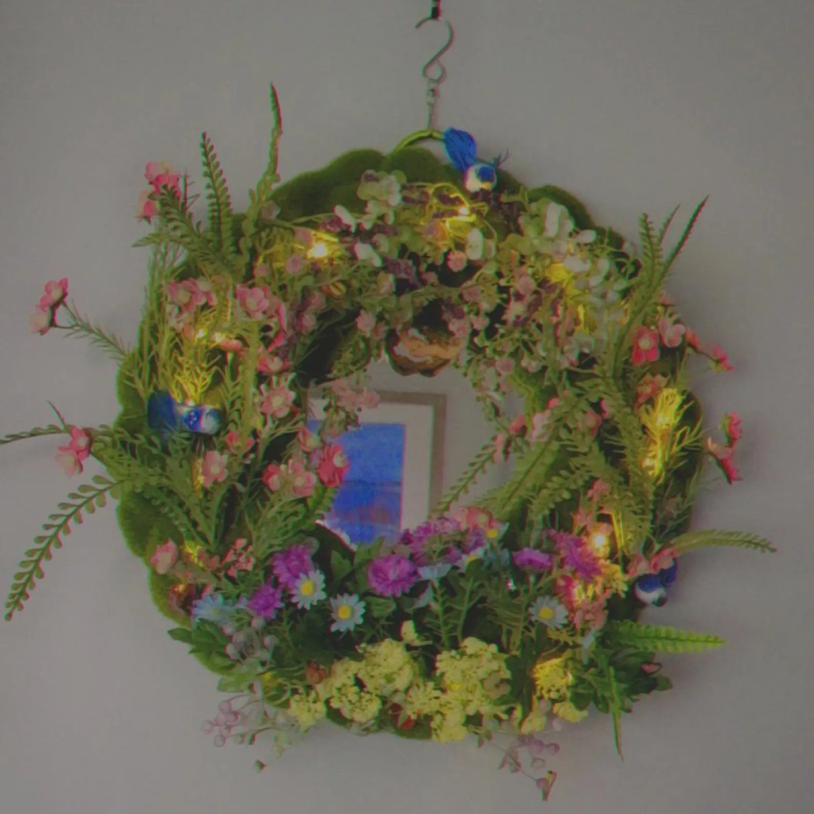 Fairy Moss Mirror – Handmade Fairycore Wall Art for Whimsical Home Decor