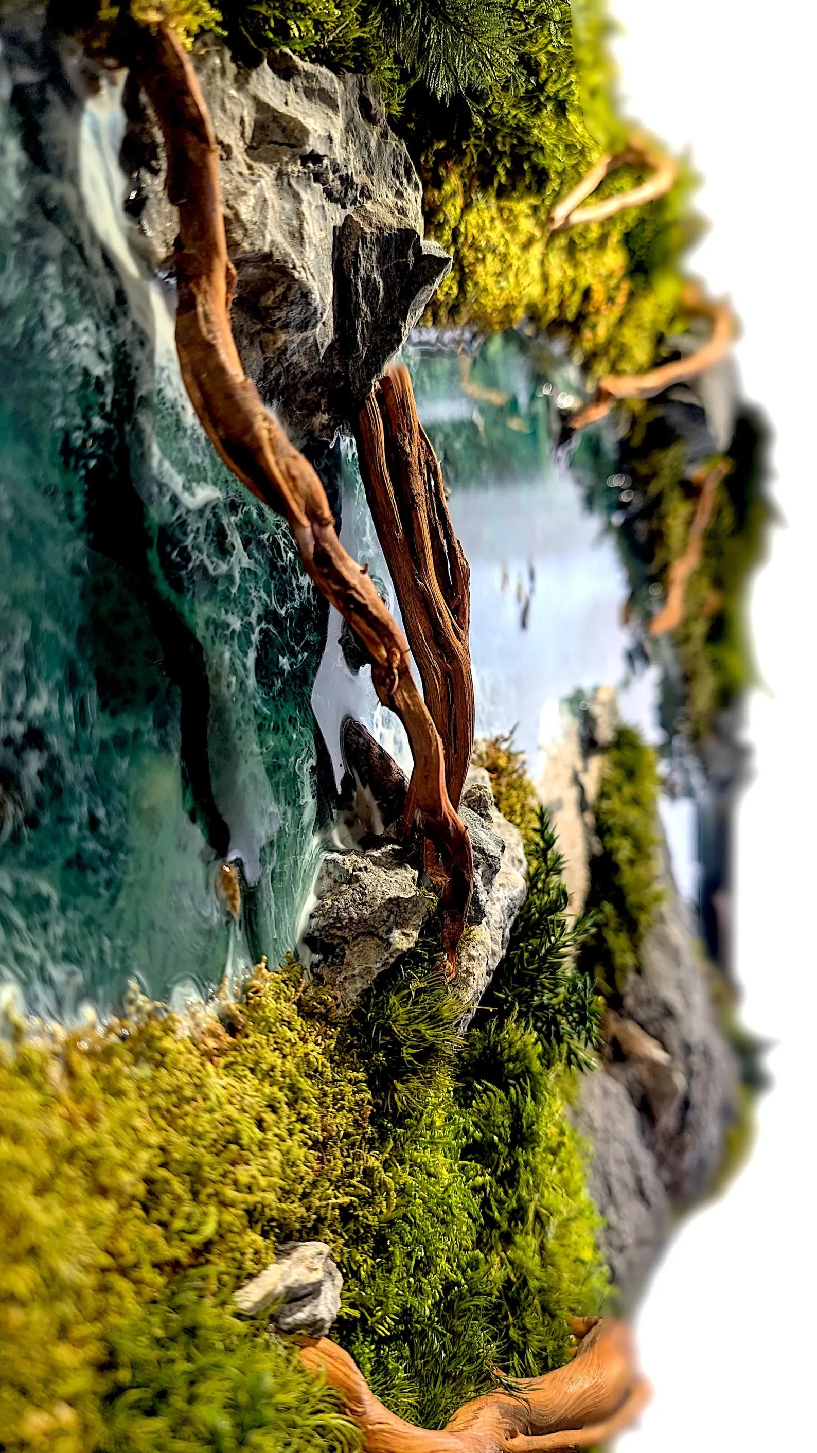 Nature Moss Wall Art – Handmade Preserved Green Wall Decor | Abstract Earth-Tone Biophilic Design (Copy)