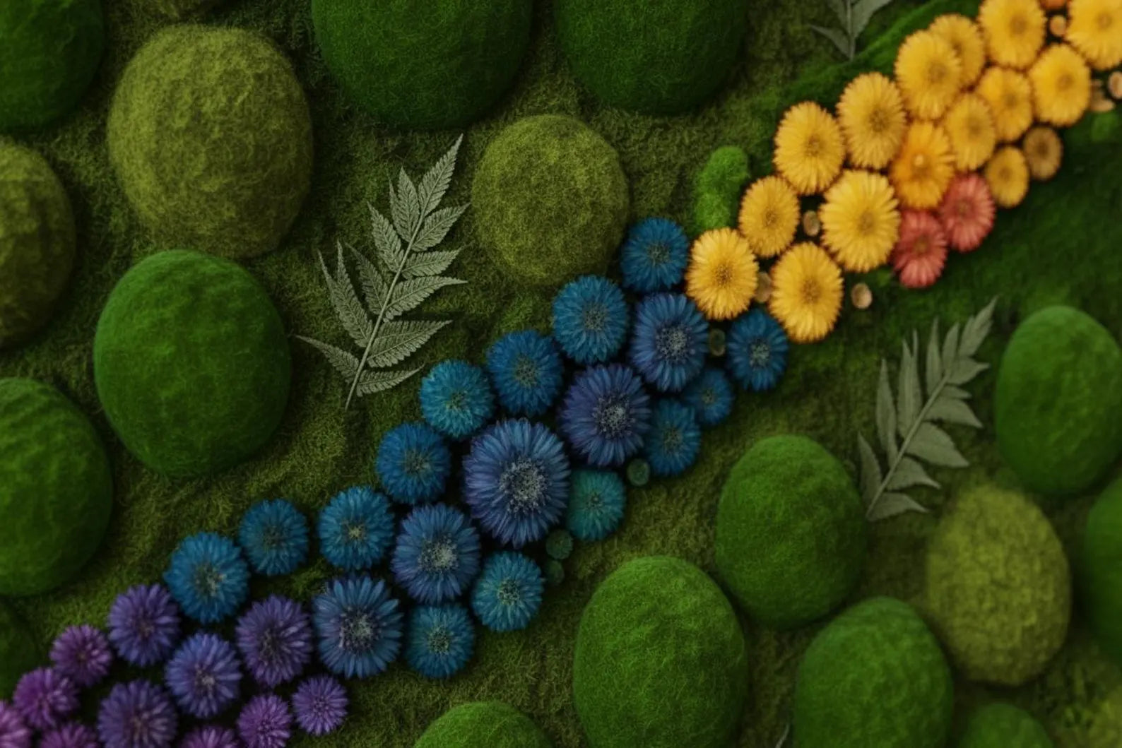 Preserved Moss Wall Art with LED Lights – Handmade Green Moss Frame for Home Decor