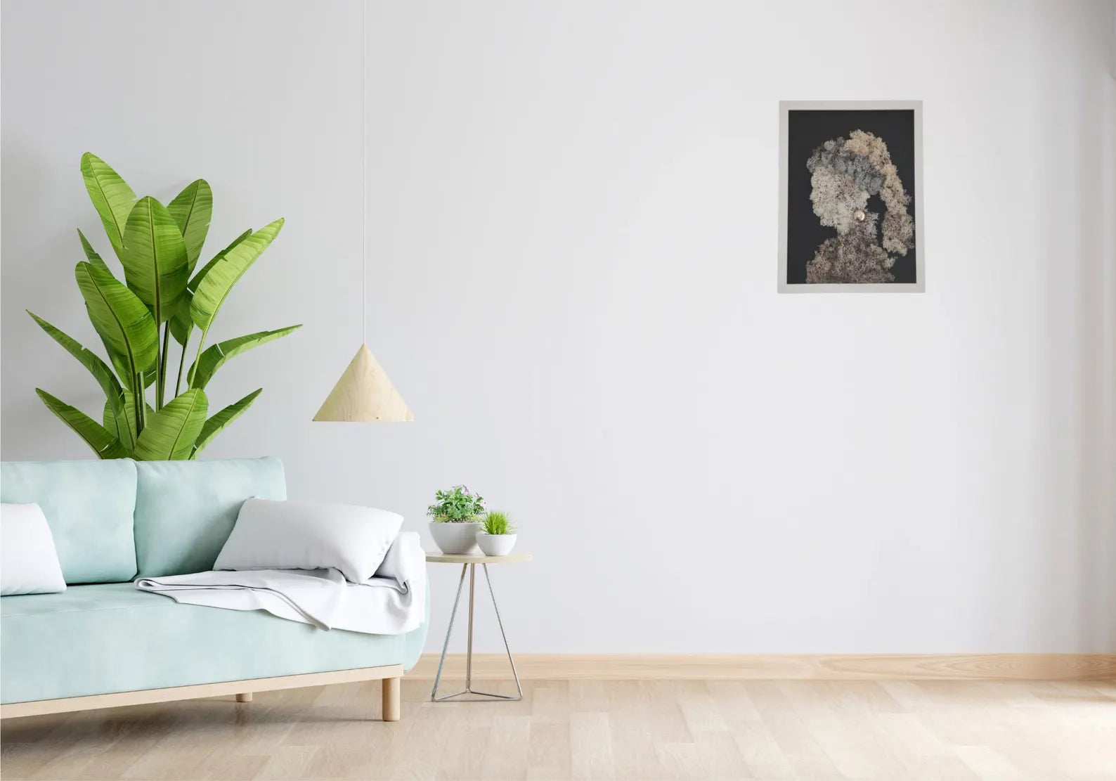 Stabilized Moss Wall Art – Vermeer Inspired Botanical Wall Decor
