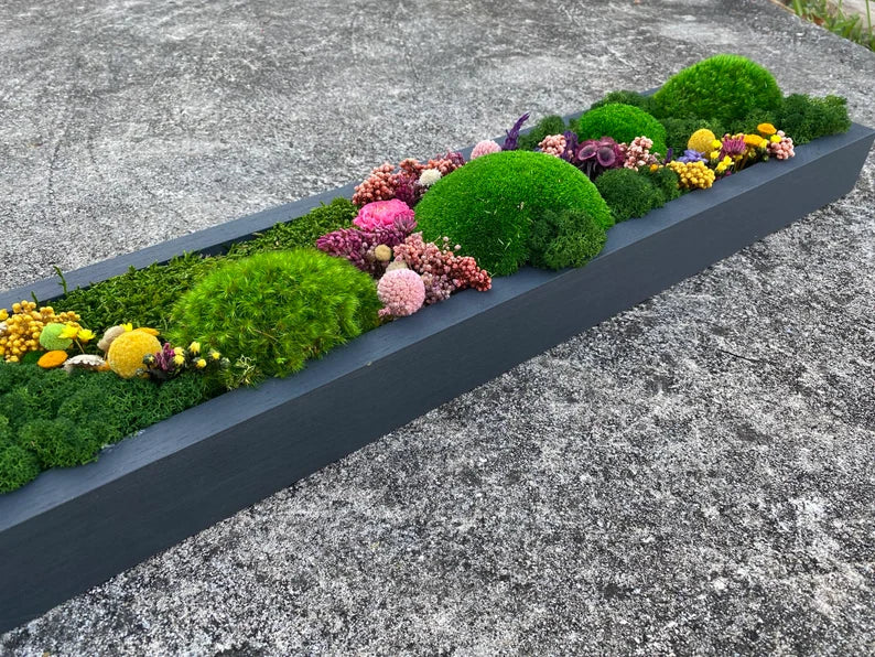 Preserved Moss Wall Art – Handmade Moss Panels & Green Centerpiece Decor