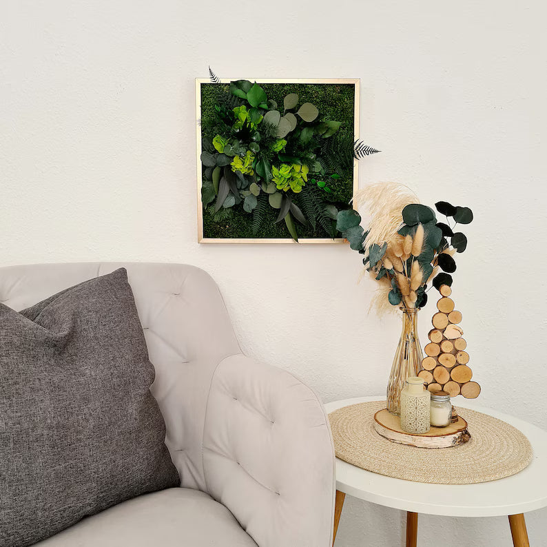 Living Jungle Wall Art – Natural Green Plant Wall Picture