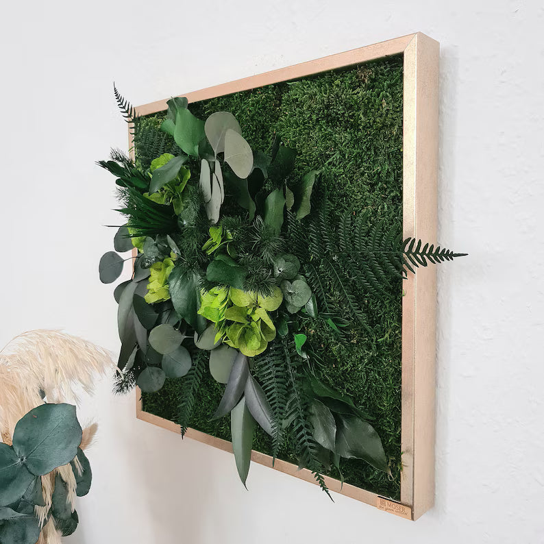 Living Jungle Wall Art – Natural Green Plant Wall Picture