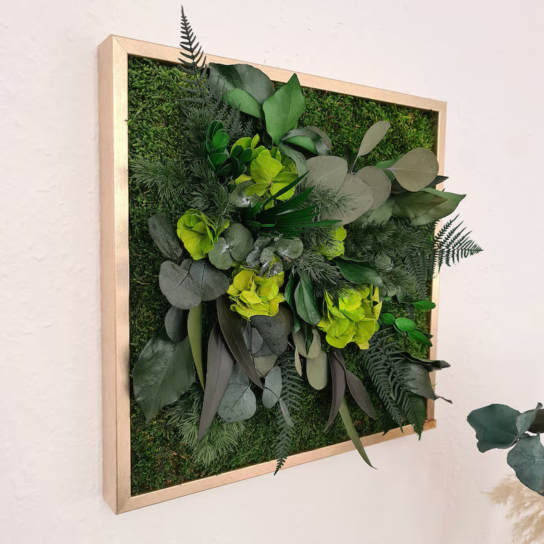 Living Jungle Wall Art – Natural Green Plant Wall Picture