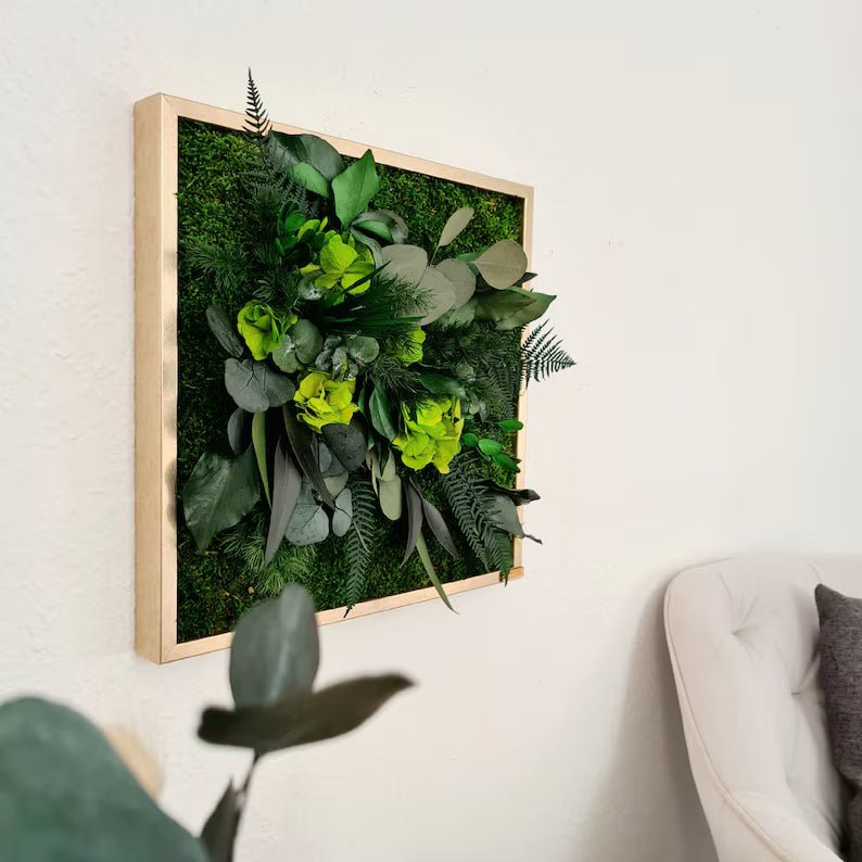 Living Jungle Wall Art – Natural Green Plant Wall Picture