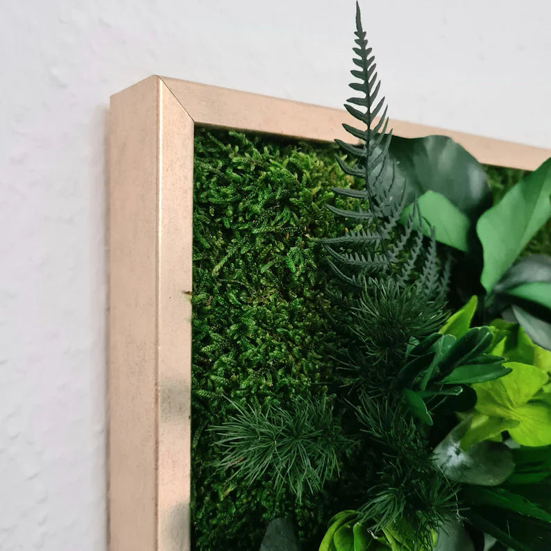 Living Jungle Wall Art – Natural Green Plant Wall Picture
