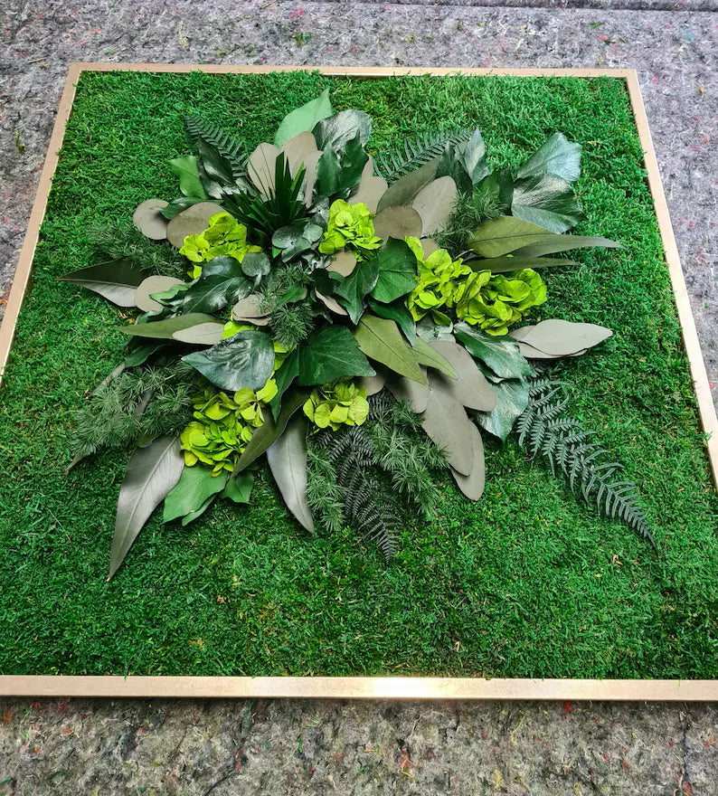 Living Jungle Wall Art – Natural Green Plant Wall Picture