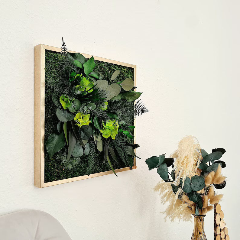 Living Jungle Wall Art – Natural Green Plant Wall Picture