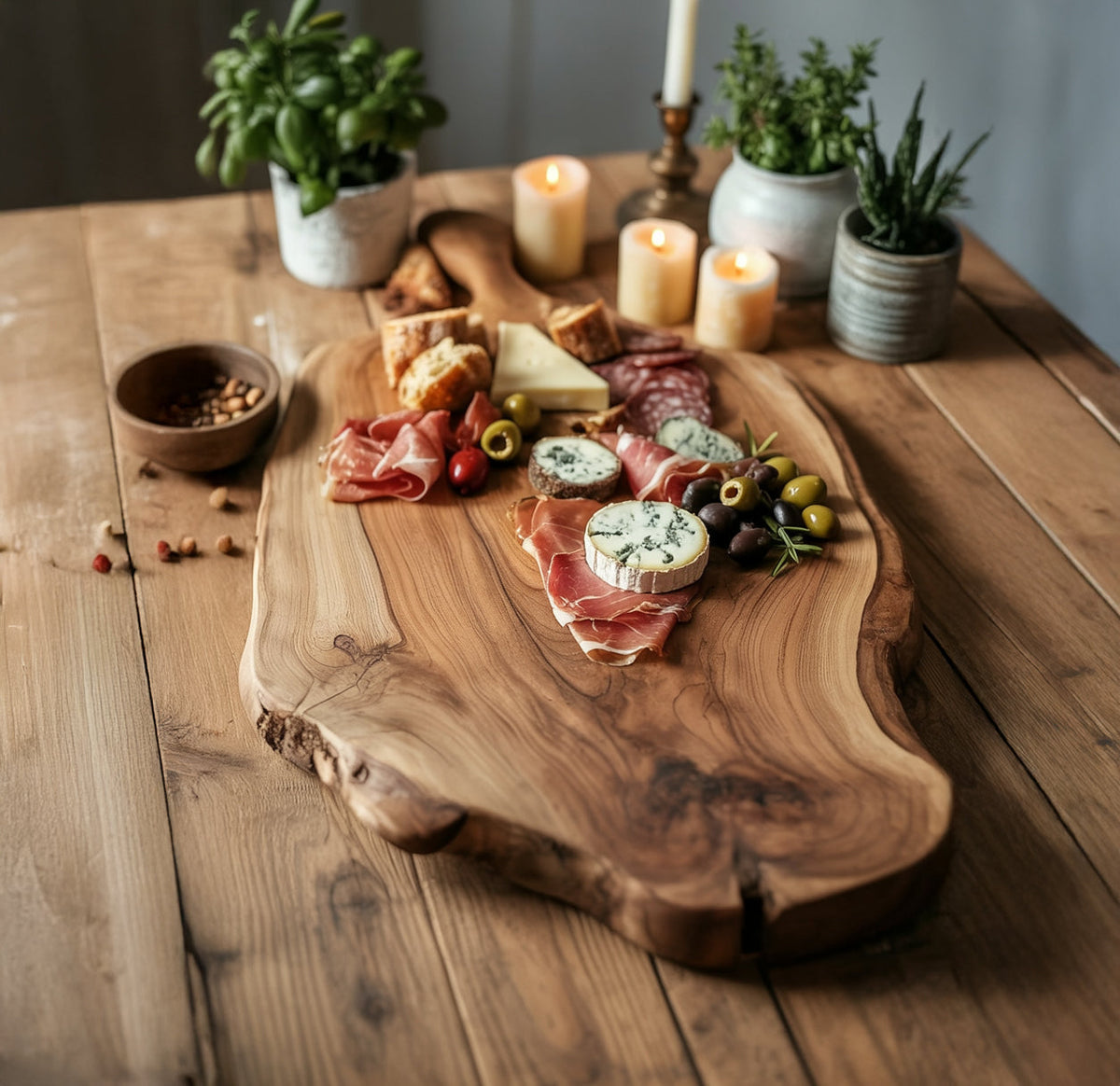 Handcrafted Live Edge Charcuterie Board